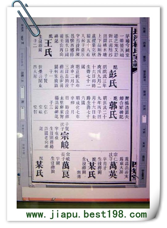 长沙杨氏家谱(杨家将后代)